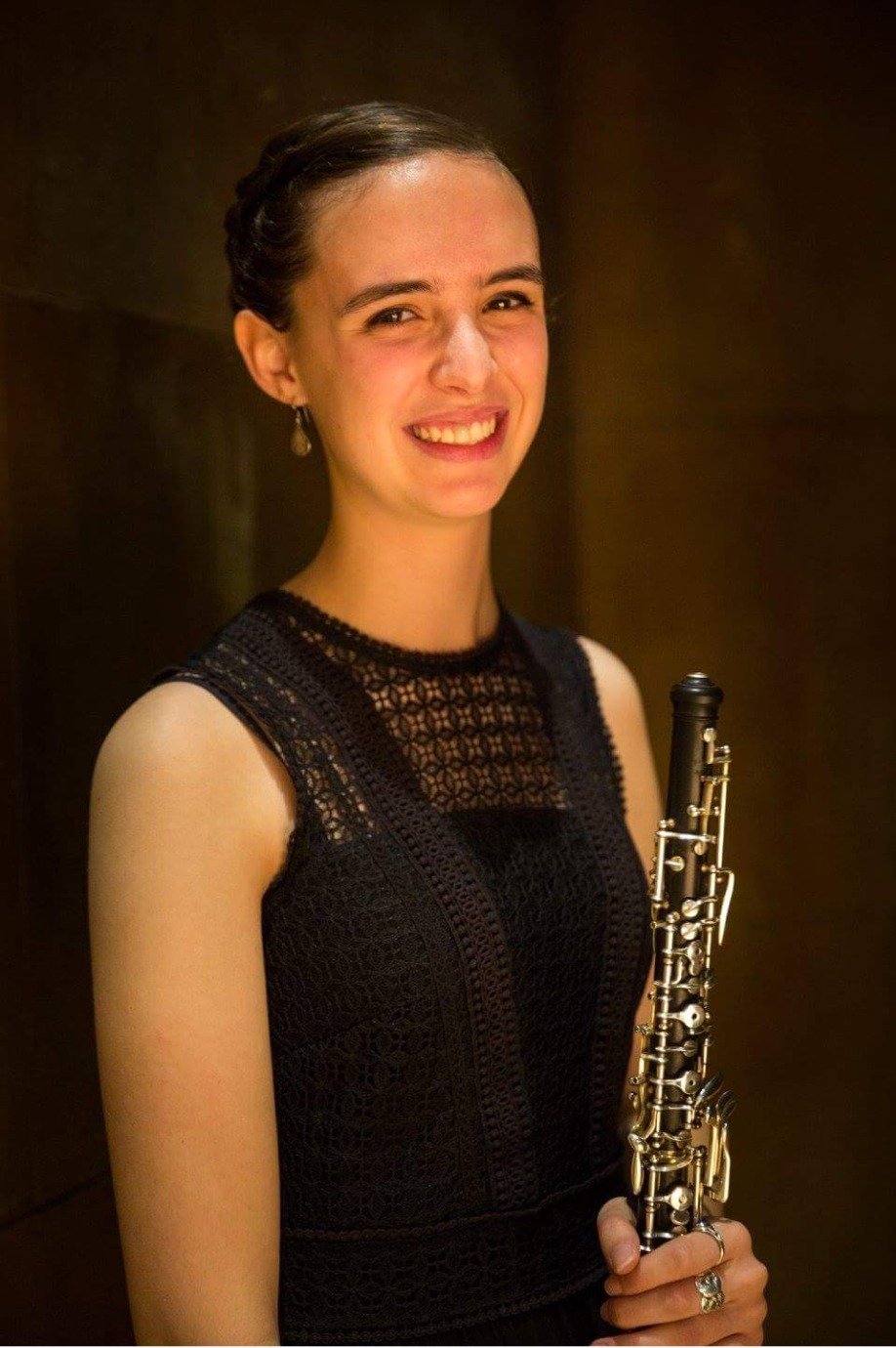Inbal with her oboe