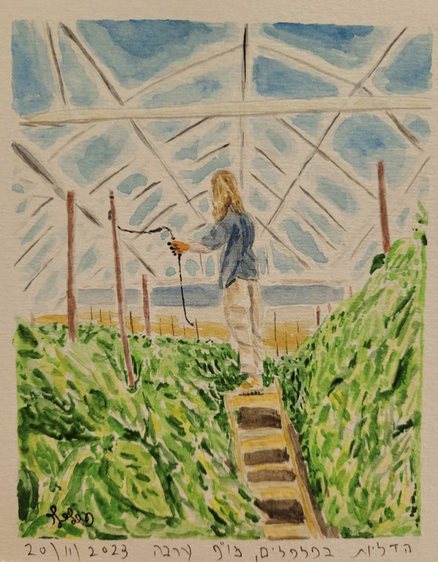 Watercolor postcard
